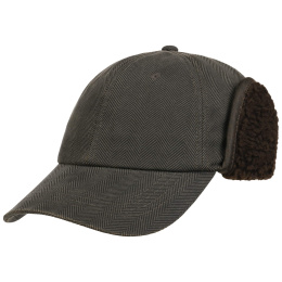 Stetson Baseball Cap Herringbone with ear flaps