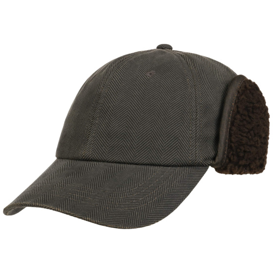Baseball Cap Herringbone with Ear Flaps - Stetson