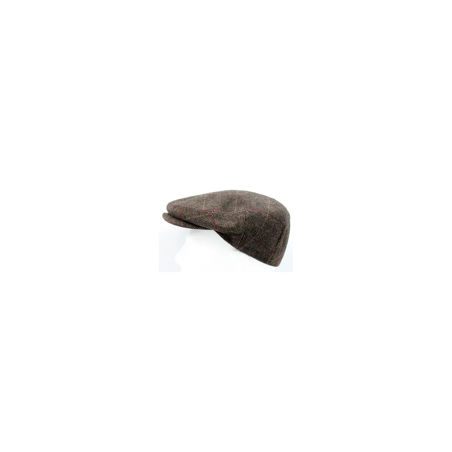 Brown Wool Piero Flat Cap - Traclet Reference: 20532 Traclet hat shop