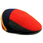 Velvo Patchwork Multicolor Wool Flat Cap - Traclet