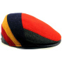 Velvo Patchwork Multicolor Wool Flat Cap - Traclet