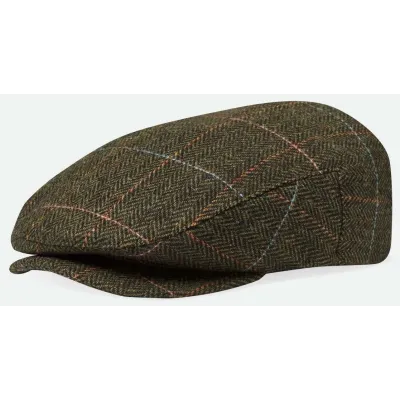 Casquette Hooligan Laine Olive Chevrons - Brixton Reference : 18296 | Chapellerie Traclet
