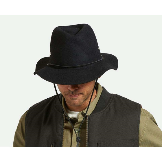 Chapeau Traveller Wesley Feutre GUARD Noir - Brixton