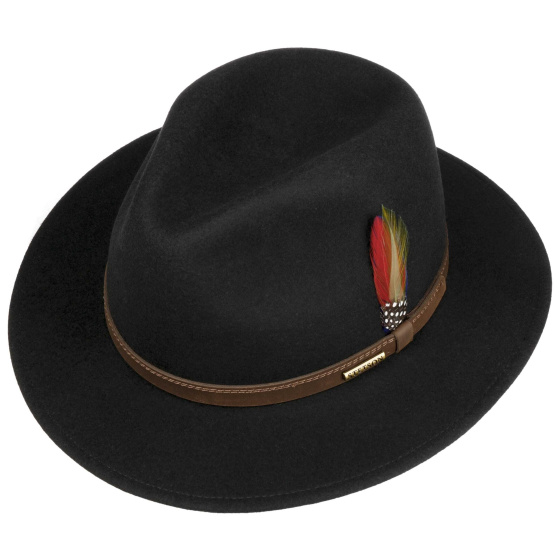 Chapeau Ashton Woolfelt Noir - Stetson