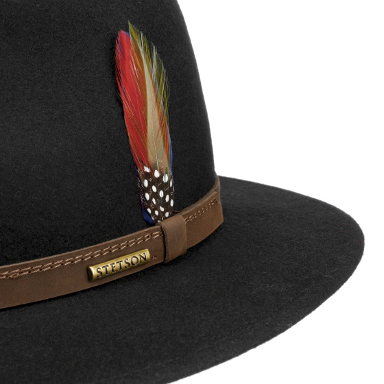 Chapeau Ashton Woolfelt Noir - Stetson