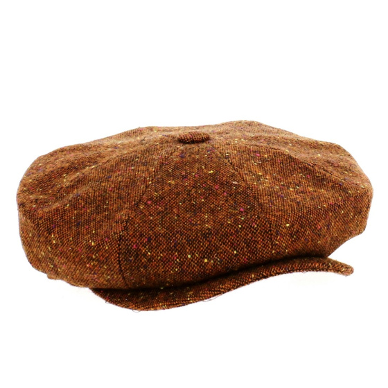 Irish Galway Newsboy Cap - Rust - Traclet
