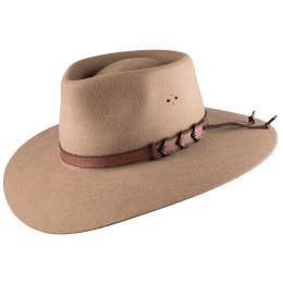 Traveller Big Australian Wool Felt Hat Sand - Scippis