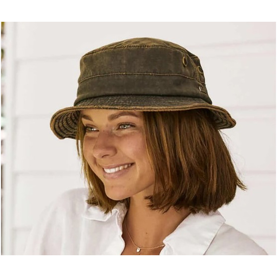 Washed Cotton Bucket Hat - Conner