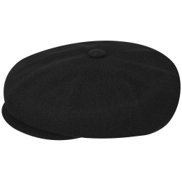 Hawker Wool Black Beret Cap - Kangol