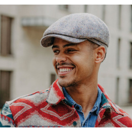 Beige Portland Tweed Wool Cap - Gottmann