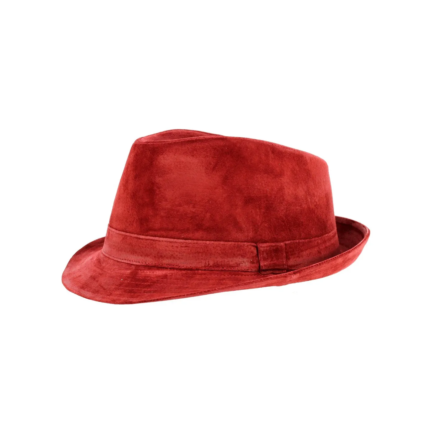 Chapeau trilby cuir rouge Reference : 1590 | Chapellerie Traclet