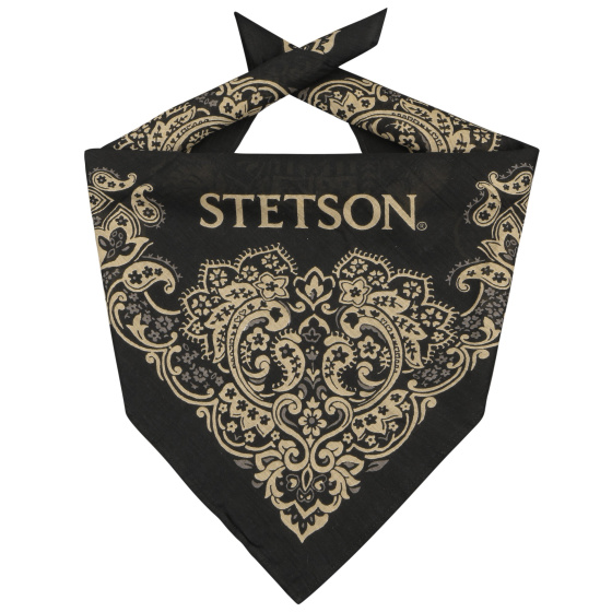 Fancy Cotton Bandana Black - Stetson