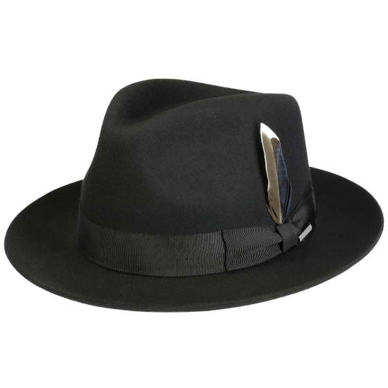 Lincoln Wool & Cashmere Fedora Hat Black - Stetson