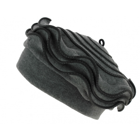 Women's Tavira Fleece Hat Black & Mustard - Traclet Women's Tavira Fleece Hat Black & Mustard - Traclet