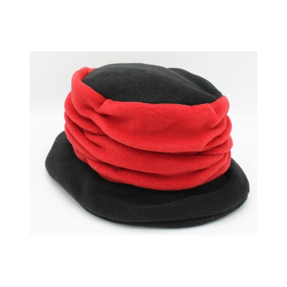 Tavira Fleece Hat Women's Black & Red - Traclet