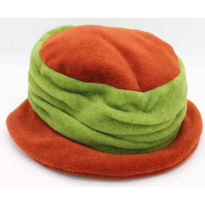 Chapeau Tavira Polaire Femme Orange & Vert - Traclet