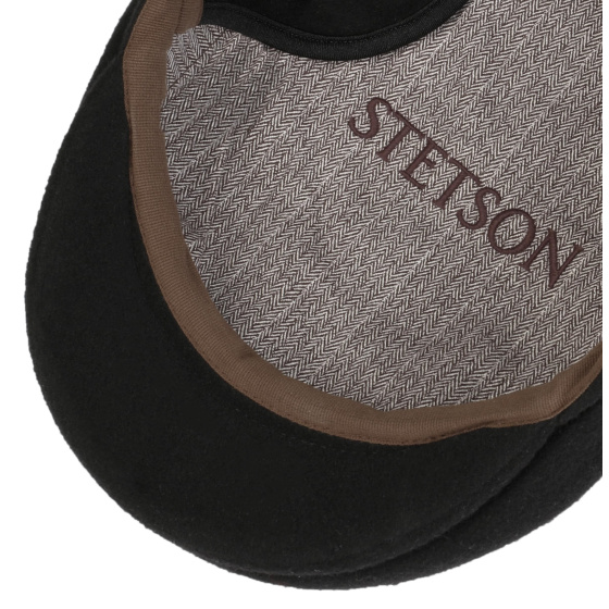Stetson Kent Cap with Ear Flaps - Black