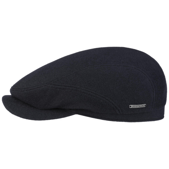 Casquette Plate Dylan Wool/Cashmere Marine -  Stetso Casquette Plate Dylan Wool/Cashmere Marine -  Stetso