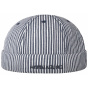 Docker Rostock Cotton Sailor Stripe Beanie Grey - Hammaburg