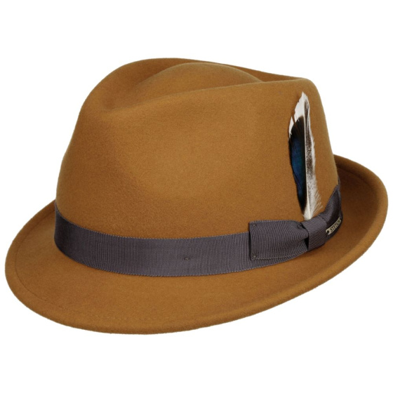 Trilby Hat Champlin Felt Mustard - Stetson