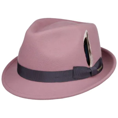 Chapeau Trilby Champlin Feutre Rose - stetson