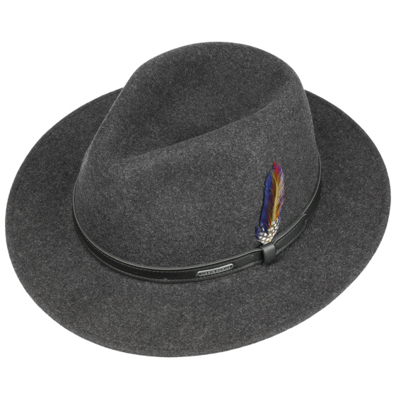 Powell Woolfelt Anthracite Hat - Stetson Powell Woolfelt Anthracite Hat - Stetson