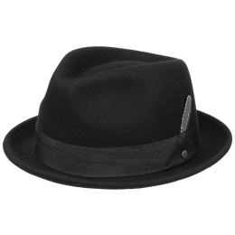 Valema Player Hat Black Felt - Stetson
