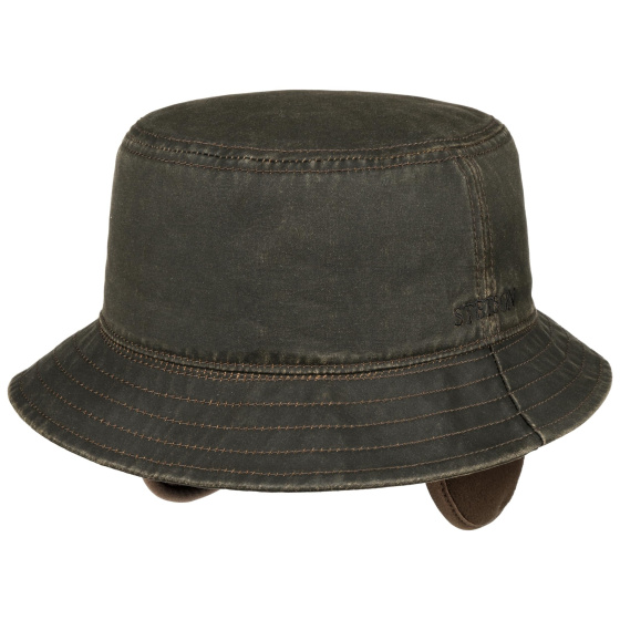 Denver Bucket Hat with Ear Flaps Brown - Stetson