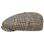 Irish Cap Houndstooth Harris Tweed Beige - Stetson