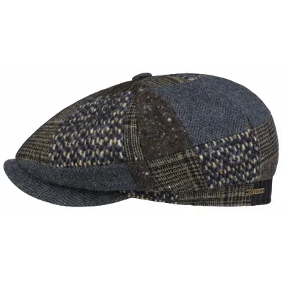 Stetson Hatteras Biloxi Patchwork Wool Cap Reference: 20641| Traclet Hat Shop