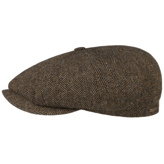 Hatteras Santee Herringbone Wool Cap with Ear Flaps - Stetson