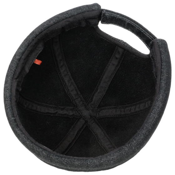 Bonnet Docker Peyron Denim Noir - Stetson Bonnet Docker Peyron Denim Noir - Stetson