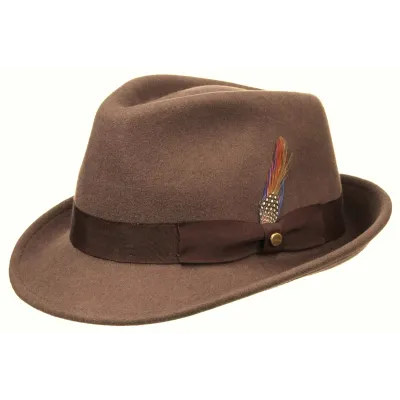 Stetson Beige Wool Felt Elkader Trilby Hat Reference: 20626| Traclet Hat Shop