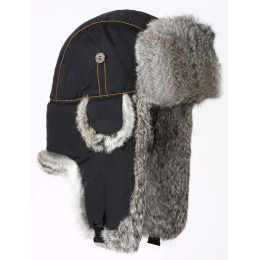 Fur Ushanka - Black Lapeer - Mad Bomber