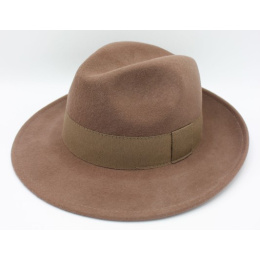 Fedora Hat San Salvo Wool Felt Beige - Traclet