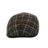 Casquette Bombée Xavier À Carreaux Laine - Gottmann réf 20657 chapellerie traclet