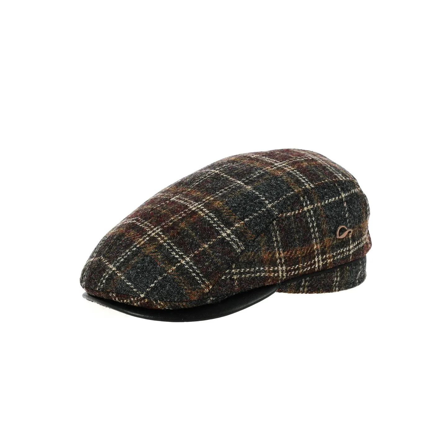 Casquette Bombée Xavier À Carreaux Laine - Gottmann