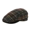 Xavier Checkered Wool Rounded Cap - Gottmann ref 20657 traclet hat shop