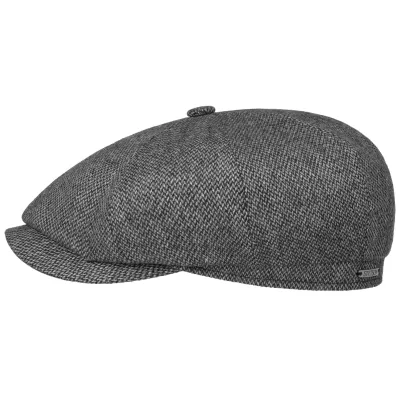 Casquette Hatteras Bronx Laine Grise - Stetson  Reference : 20672| Chapellerie Traclet