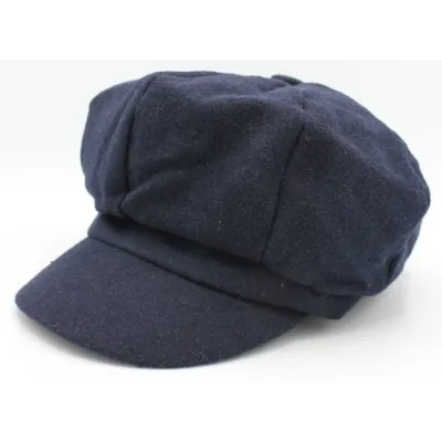 Tania Wool Navy Blue Newsboy Cap - Traclet Reference: 20681| Traclet Hatmakers