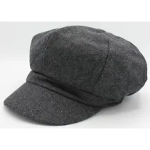 Tania Newsboy Cap in Anthracite wool - Traclet Reference: 20683| Traclet Hatters