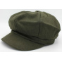 Casquette Gavroche Tania laine Olive - Traclet