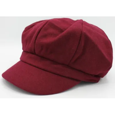 Tania Wool Newsboy Cap Burgundy - Traclet  Reference: 20685| Traclet Hat Shop