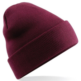 Burgundy Long Acrylic Beanie - Beechfield