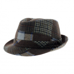 trilby patchwork hat