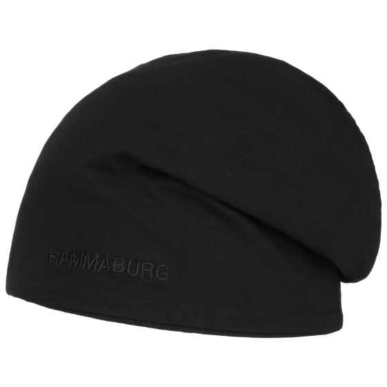 Ayden Reversible Long Beanie Cotton Black & Gray - Hammaburg