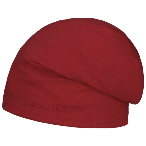 Bonnet Long Ayden Réversible Coton Rouge & Beige - Hammaburg Bonnet Long Ayden Réversible Coton Rouge & Beige - Hammaburg