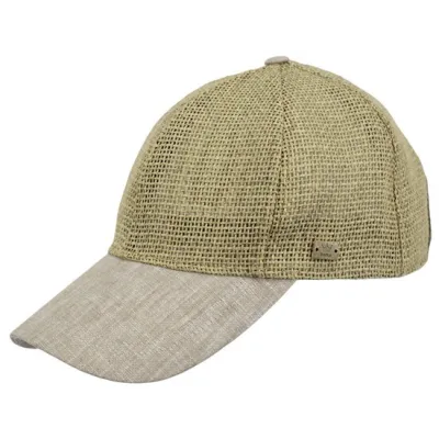 Casquette Baseball Paille avec visière coton - Traclet