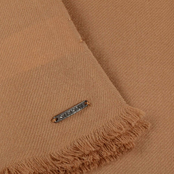 La Foly Wool Scarf Beige - Stetson