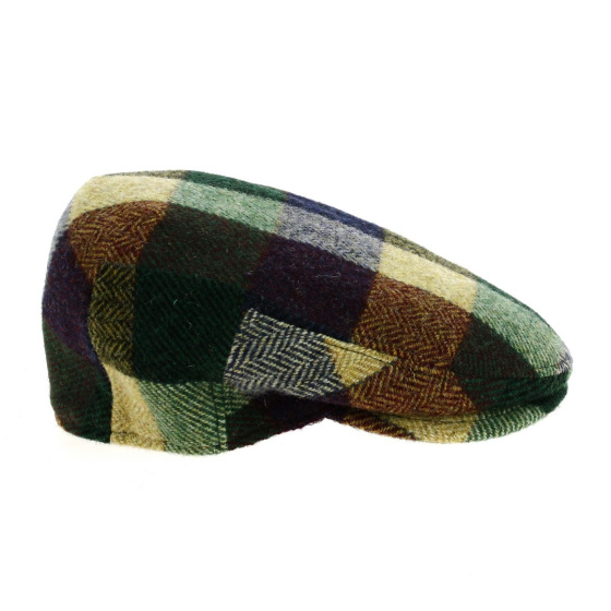 Justin Plaid Wool Flat Cap Traclet